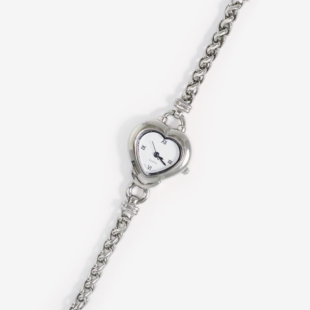 [재입고][AVON] Silver heart watch