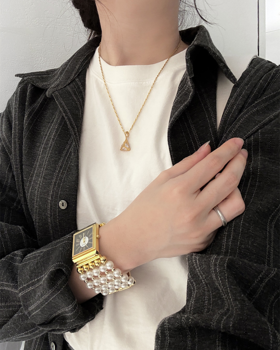 [Gruen] 드레시 펄 스트랩 워치