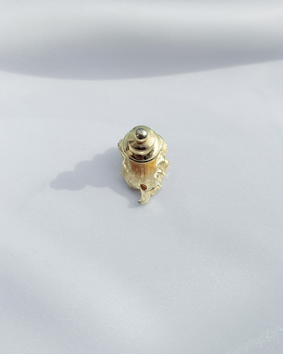 타이니 골드 로즈 브로치 - 이미지 9